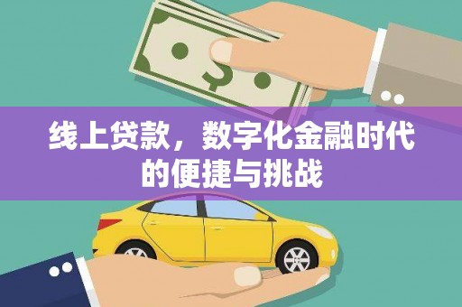 龙潭线上贷款，数字化金融时代的便捷与挑战