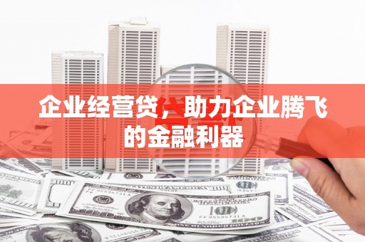 龙潭企业经营贷，助力企业腾飞的金融利器