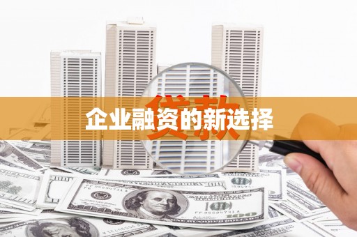 龙潭企业融资的新选择