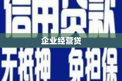 龙潭企业经营贷