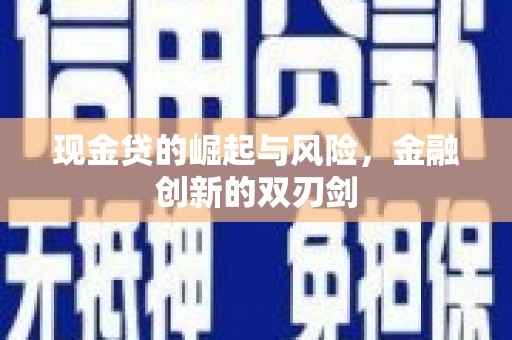 龙潭现金贷的崛起与风险，金融创新的双刃剑