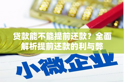 龙潭贷款能不能提前还款？全面解析提前还款的利与弊