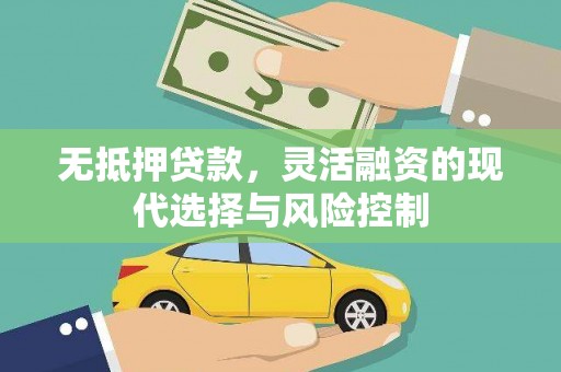 龙潭无抵押贷款，灵活融资的现代选择与风险控制