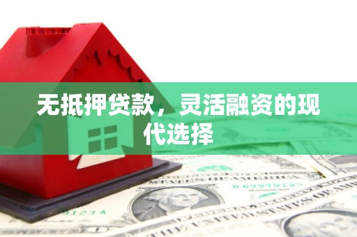 龙潭无抵押贷款，灵活融资的现代选择