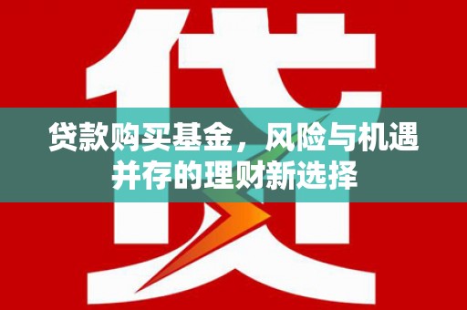 龙潭贷款购买基金，风险与机遇并存的理财新选择