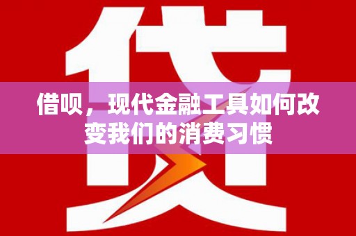龙潭借呗，现代金融工具如何改变我们的消费习惯