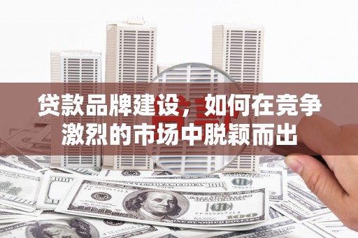龙潭贷款品牌建设，如何在竞争激烈的市场中脱颖而出