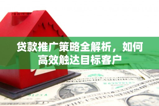 龙潭贷款推广策略全解析，如何高效触达目标客户