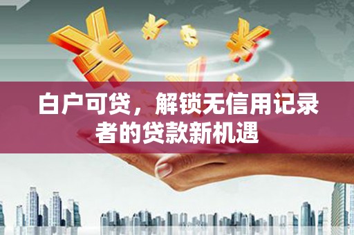 龙潭白户可贷，解锁无信用记录者的贷款新机遇