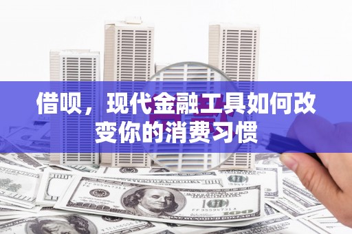 龙潭借呗，现代金融工具如何改变你的消费习惯