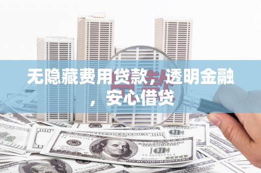 龙潭无隐藏费用贷款，透明金融，安心借贷