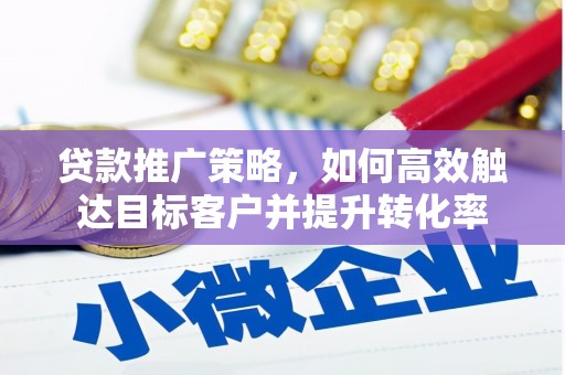 龙潭贷款推广策略，如何高效触达目标客户并提升转化率