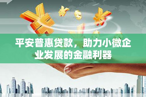 龙潭平安普惠贷款，助力小微企业发展的金融利器